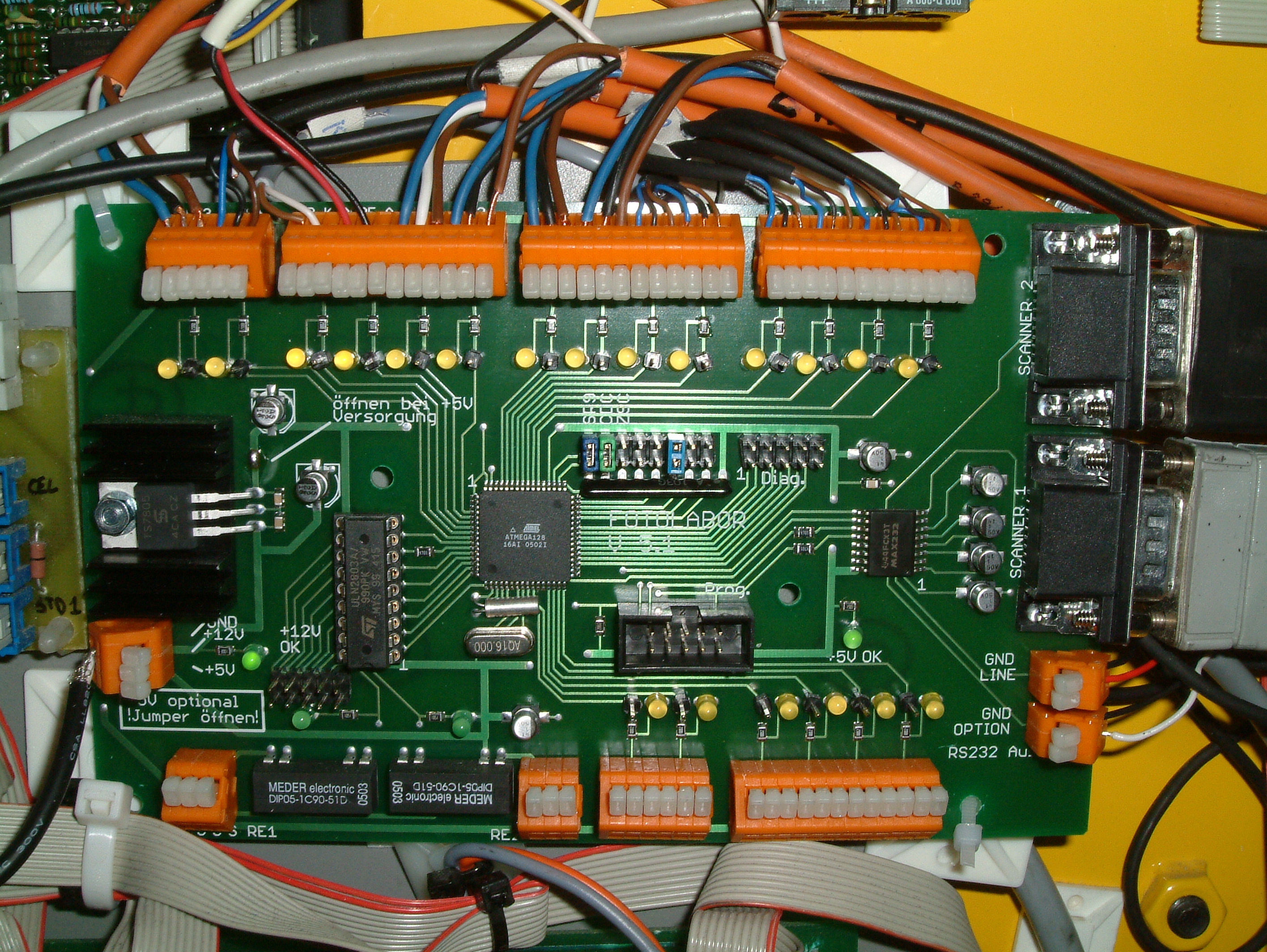 Erweitertes E-Board für optische Sensoren